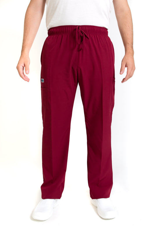 Pantalón Pant EA-02P REPELENTE A FLUIDOS-Color VINO HOMBRE-HASSAN Uniformes