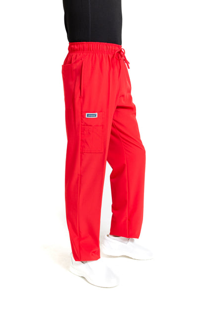 Conjunto SET Filipina y Pantalón EA-02 REPELENTE A FLUIDOS-Color ROJO HOMBRE-HASSAN Uniformes