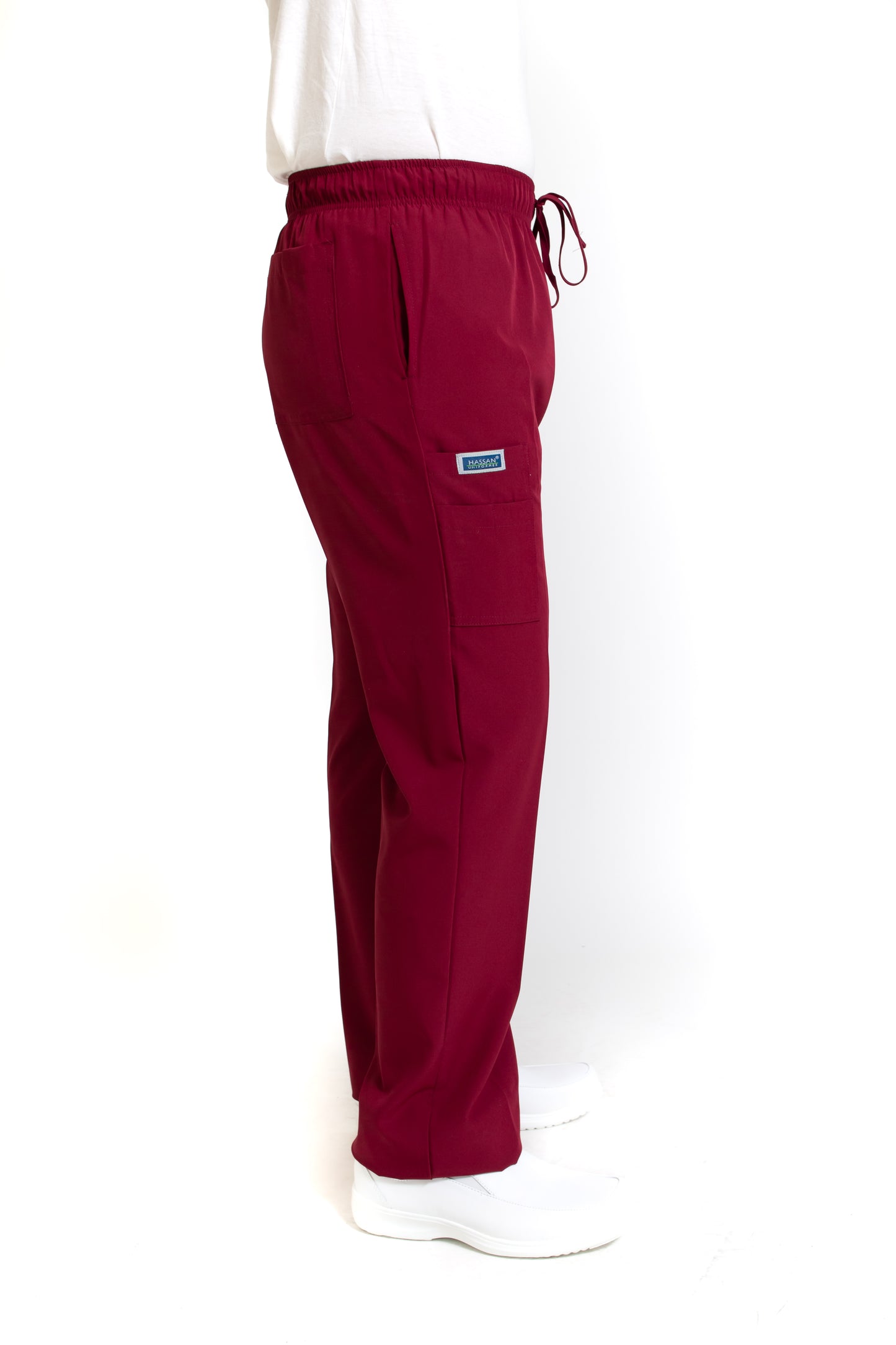 Pantalón Pant EA-02P REPELENTE A FLUIDOS-Color VINO HOMBRE-HASSAN Uniformes