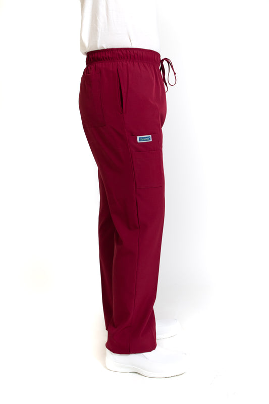 Pantalón Pant EA-02P REPELENTE A FLUIDOS-Color VINO HOMBRE-HASSAN Uniformes