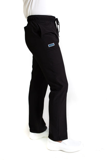 Conjunto SET Filipina y Pantalón EA-04 REPELENTE A FLUIDOS-Color NEGRO HOMBRE-HASSAN Uniformes