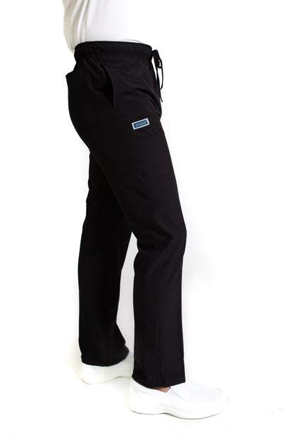 Conjunto SET Filipina y Pantalón EA-02 REPELENTE A FLUIDOS-Color NEGRO/PEWTER con PANT NEGRO HOMBRE-HASSAN Uniformes