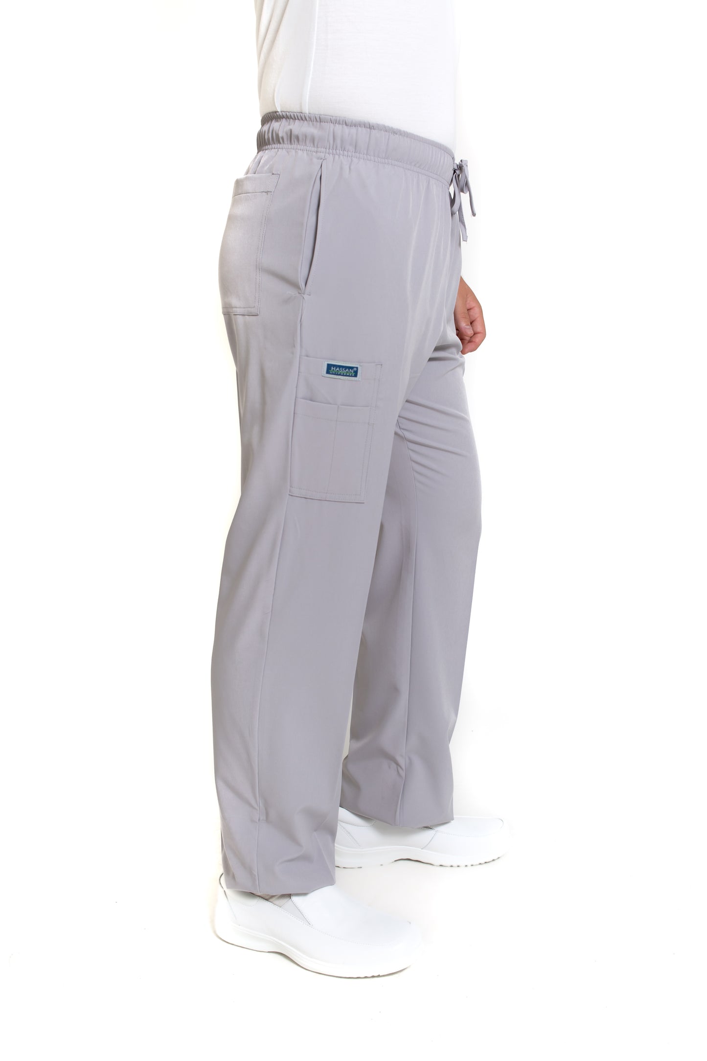Conjunto SET Filipina y Pantalón EA-02 REPELENTE A FLUIDOS-Color GRIS HOMBRE-HASSAN Uniformes