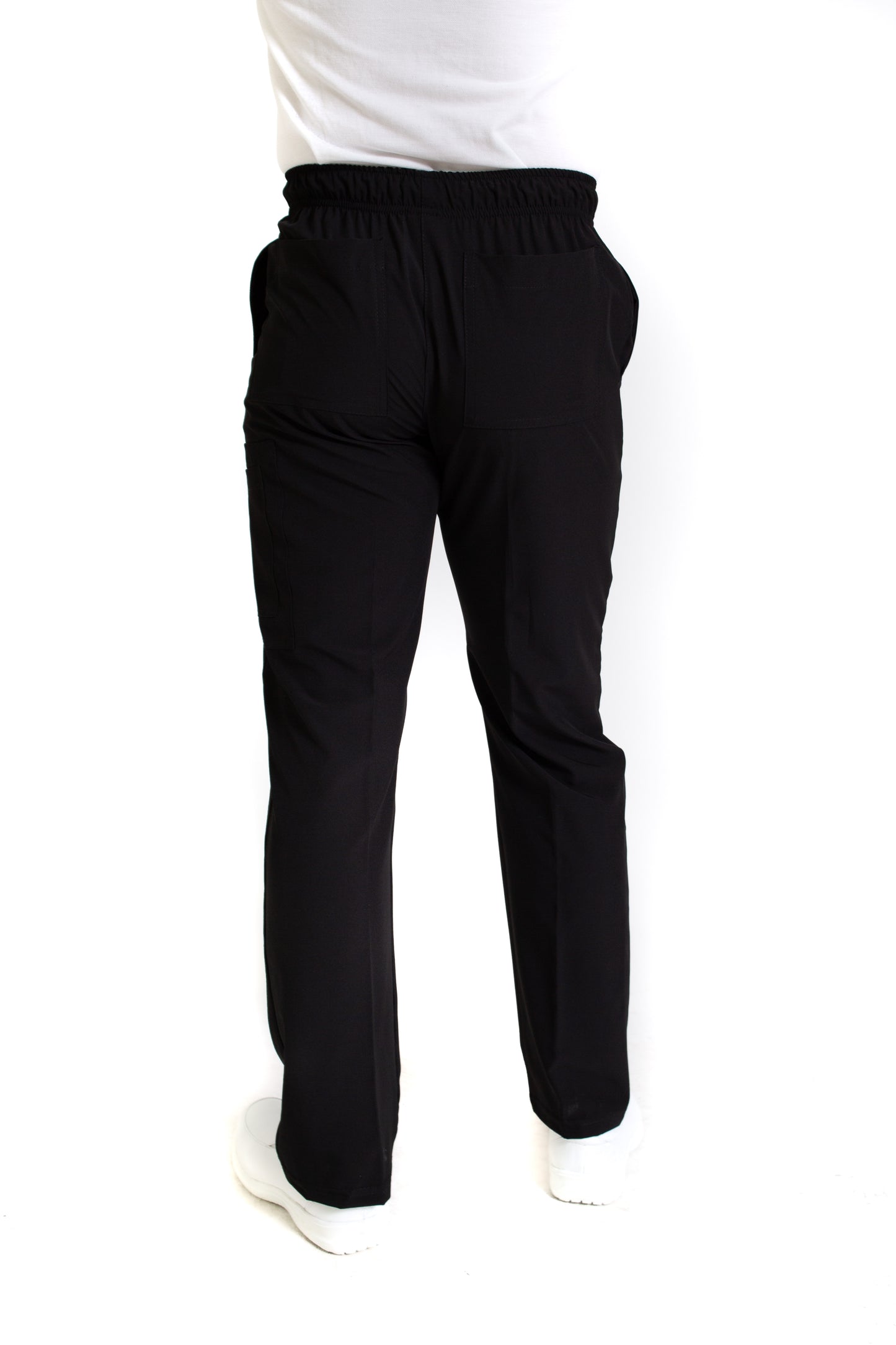 Conjunto SET Filipina MANGA LARGA y Pantalón EA-03 REPELENTE A FLUIDOS-Color NEGRO HOMBRE-HASSAN Uniformes