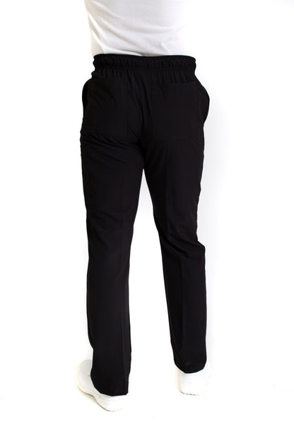 Conjunto SET Filipina MANGA LARGA y Pantalón EA-03 REPELENTE A FLUIDOS-Color NEGRO HOMBRE-HASSAN Uniformes