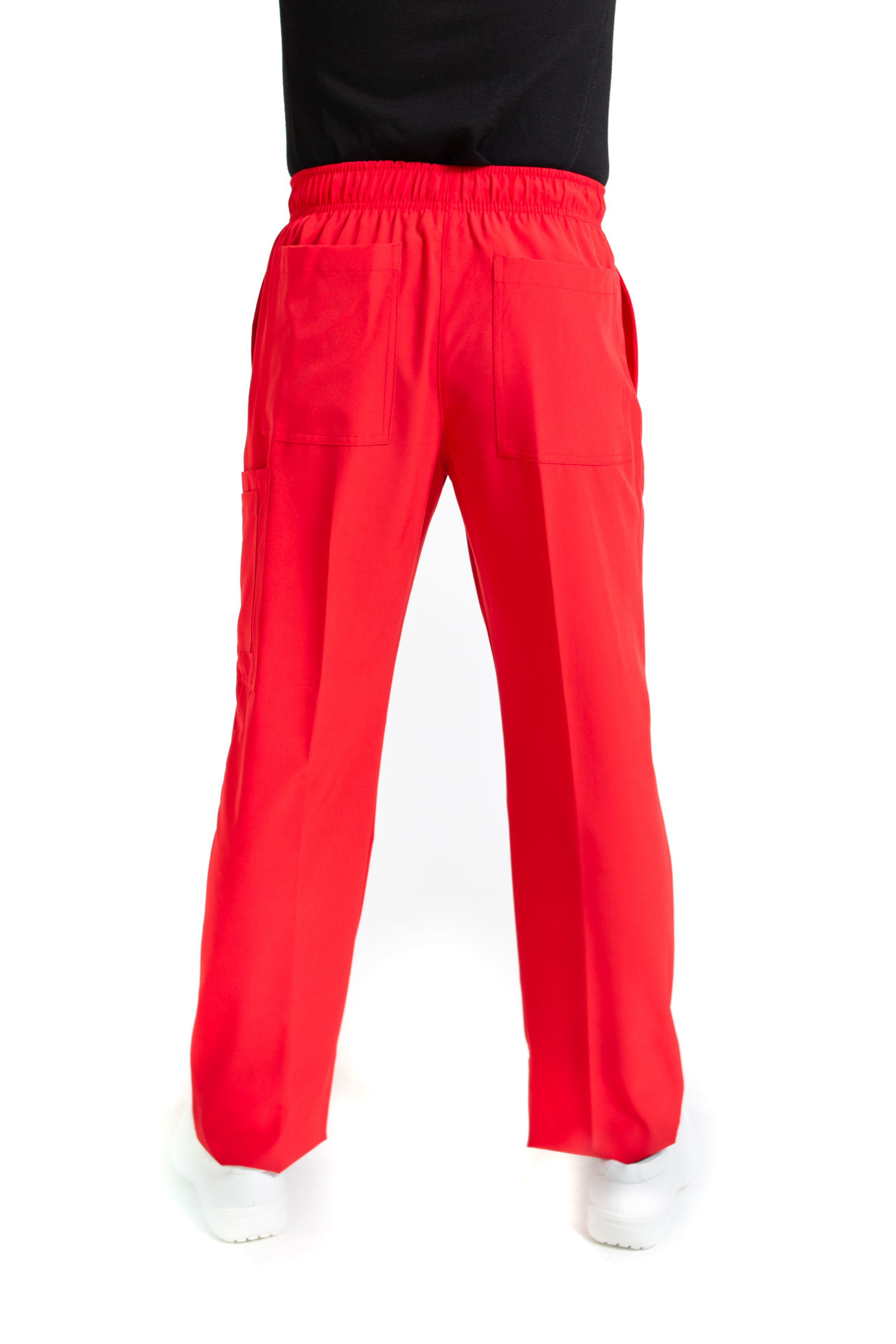 Conjunto SET Filipina y Pantalón EA-02 REPELENTE A FLUIDOS-Color ROJO HOMBRE-HASSAN Uniformes