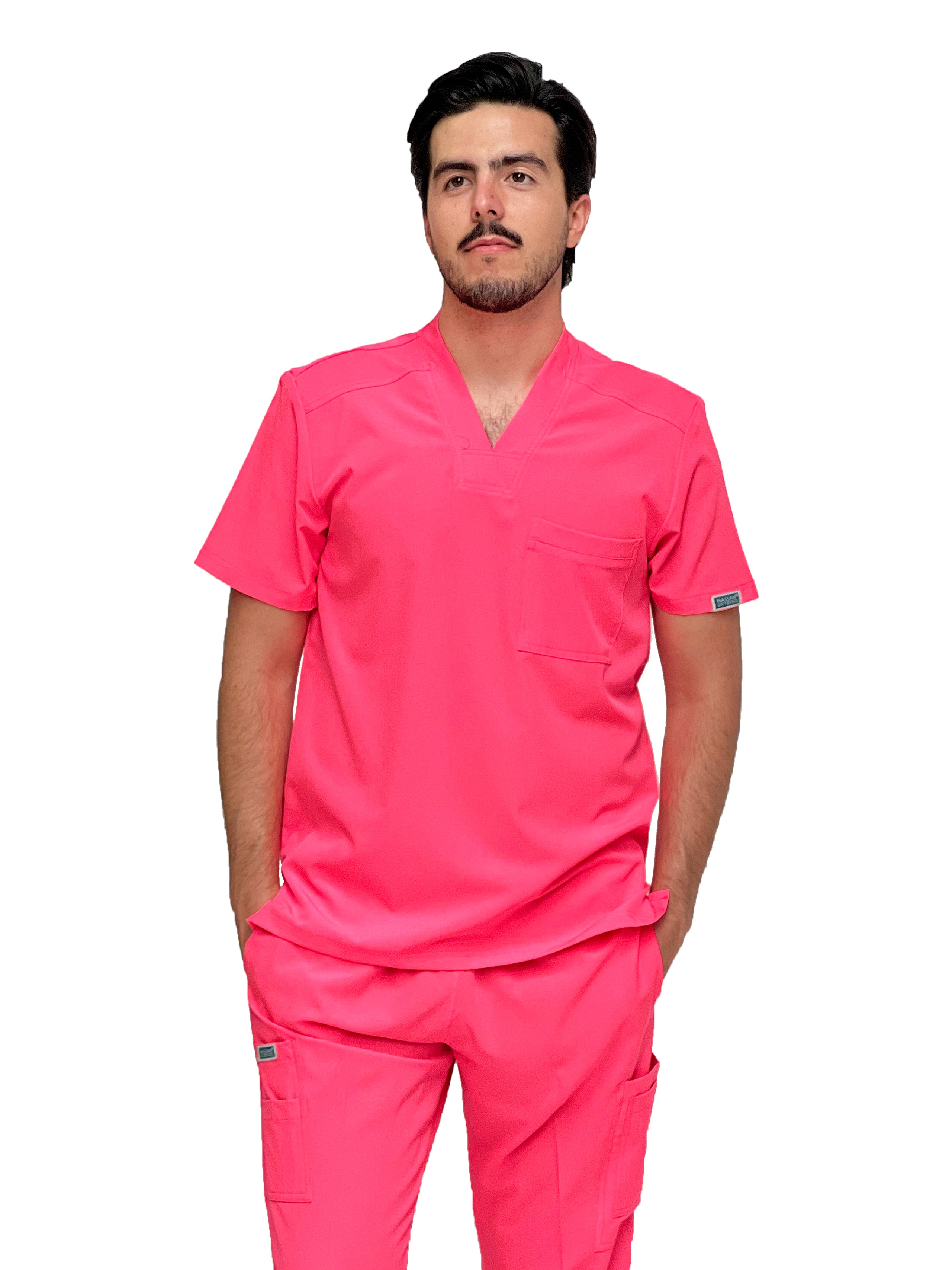 Conjunto SET EA-02 REPELENTE A FLUIDOS-Color PINK-HASSAN Uniformes