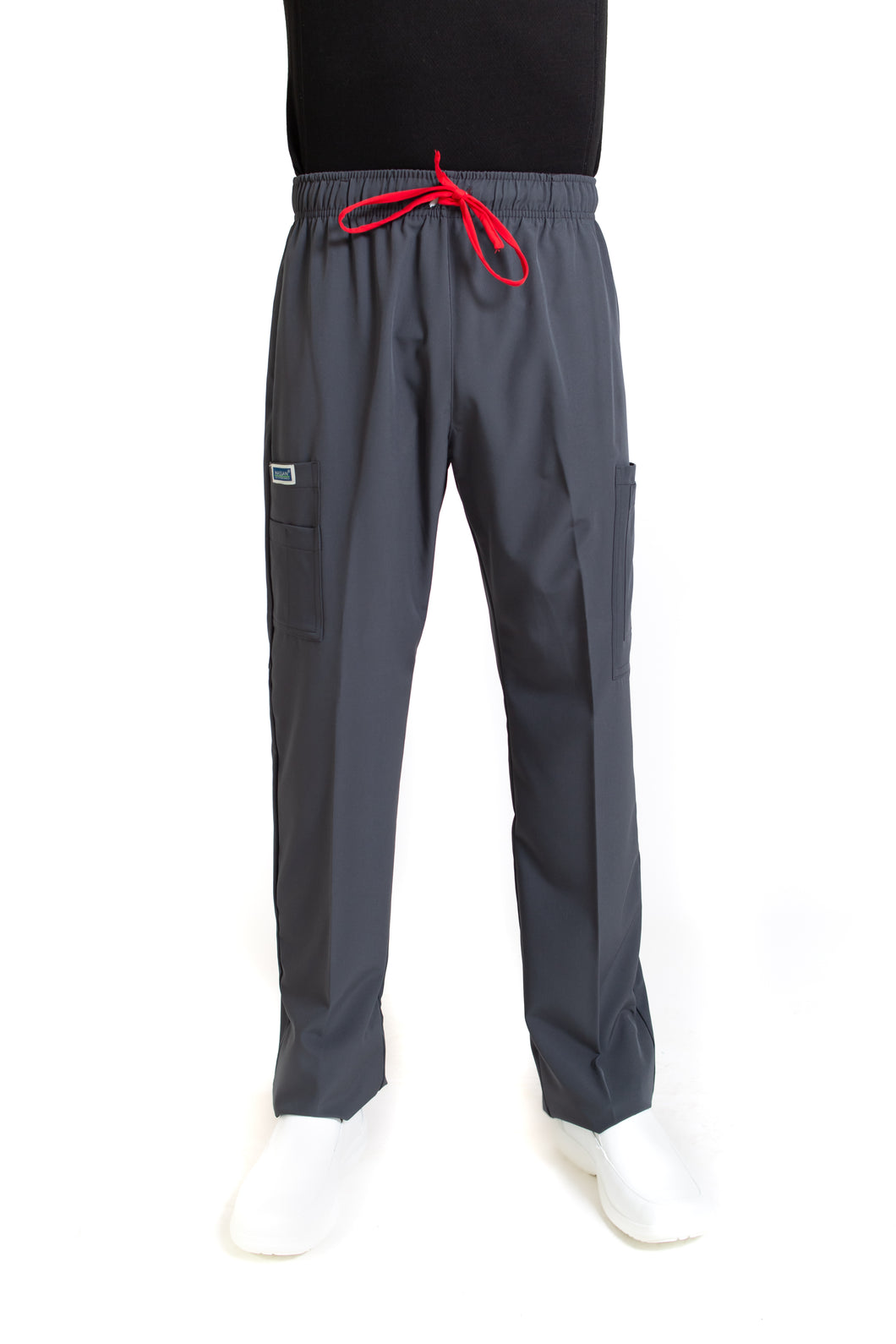 Pantalón Pant EA-02P REPELENTE A FLUIDOS-Color PEWTER/ROJO HOMBRE-HASSAN Uniformes