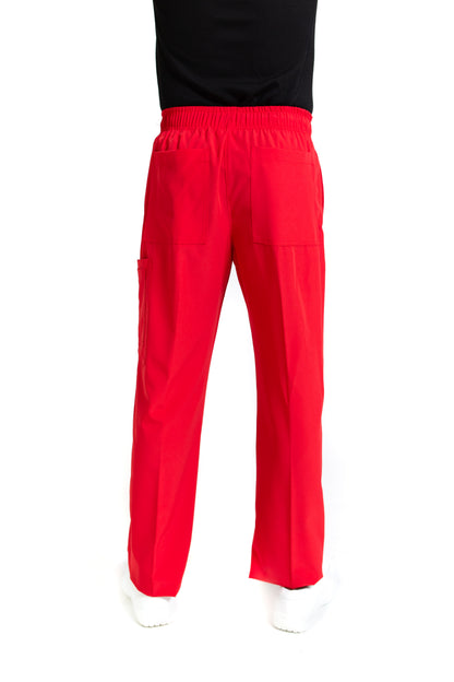 Pantalón Pant EA-02P REPELENTE A FLUIDOS-Color ROJO/PEWTER HOMBRE-HASSAN Uniformes
