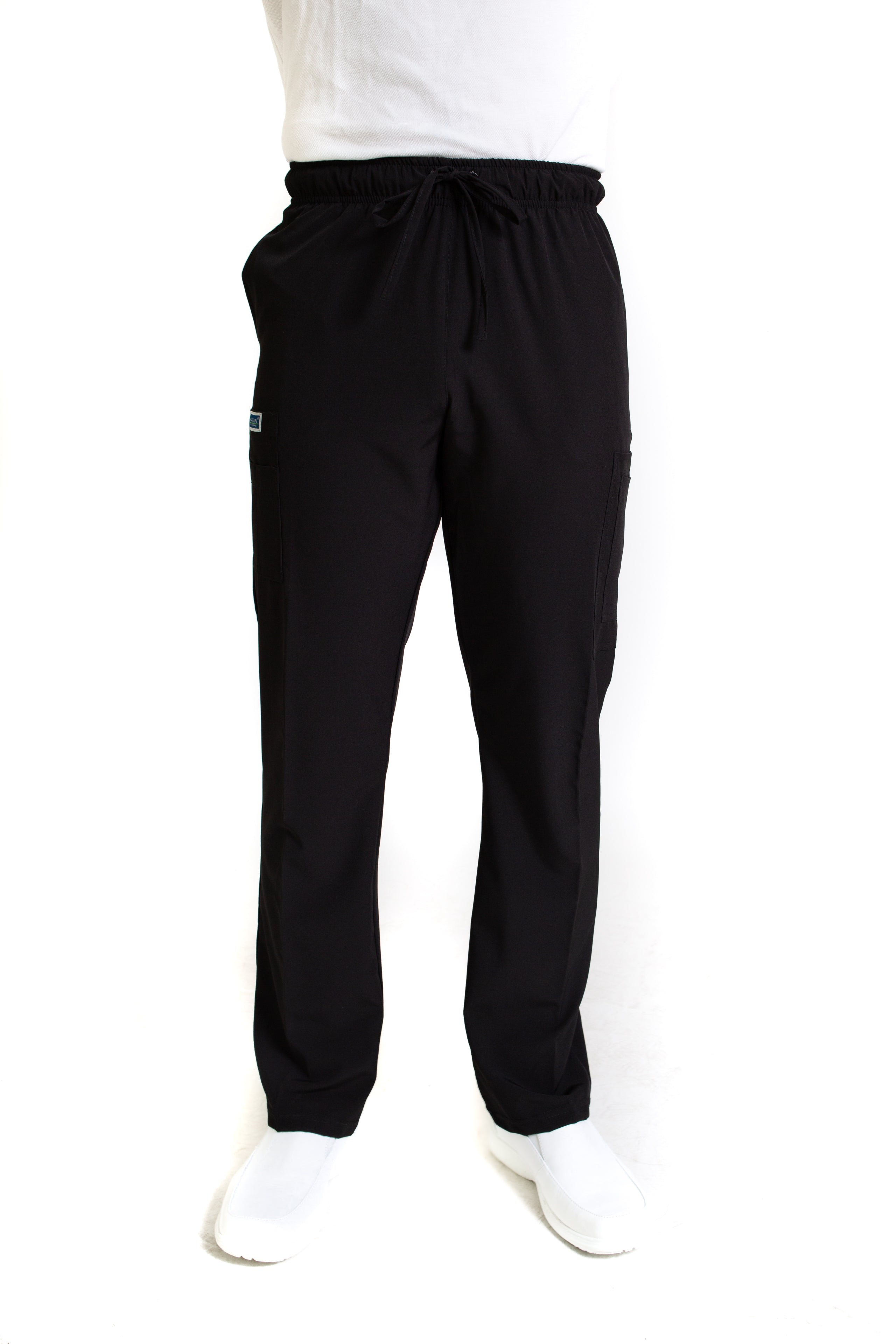 Conjunto SET Filipina y Pantalón EA-02 REPELENTE A FLUIDOS-Color NEGRO/PEWTER con PANT NEGRO HOMBRE-HASSAN Uniformes