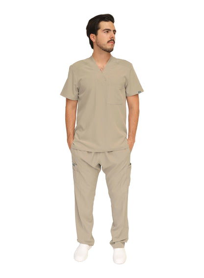 Conjunto SET EA-02 REPELENTE A FLUIDOS-Color KAKI-HASSAN Uniformes