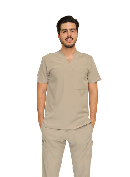 Conjunto SET EA-02 REPELENTE A FLUIDOS-Color KAKI-HASSAN Uniformes