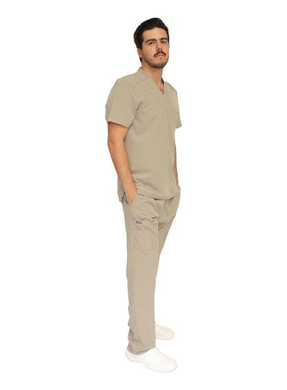 Conjunto SET EA-02 REPELENTE A FLUIDOS-Color KAKI-HASSAN Uniformes