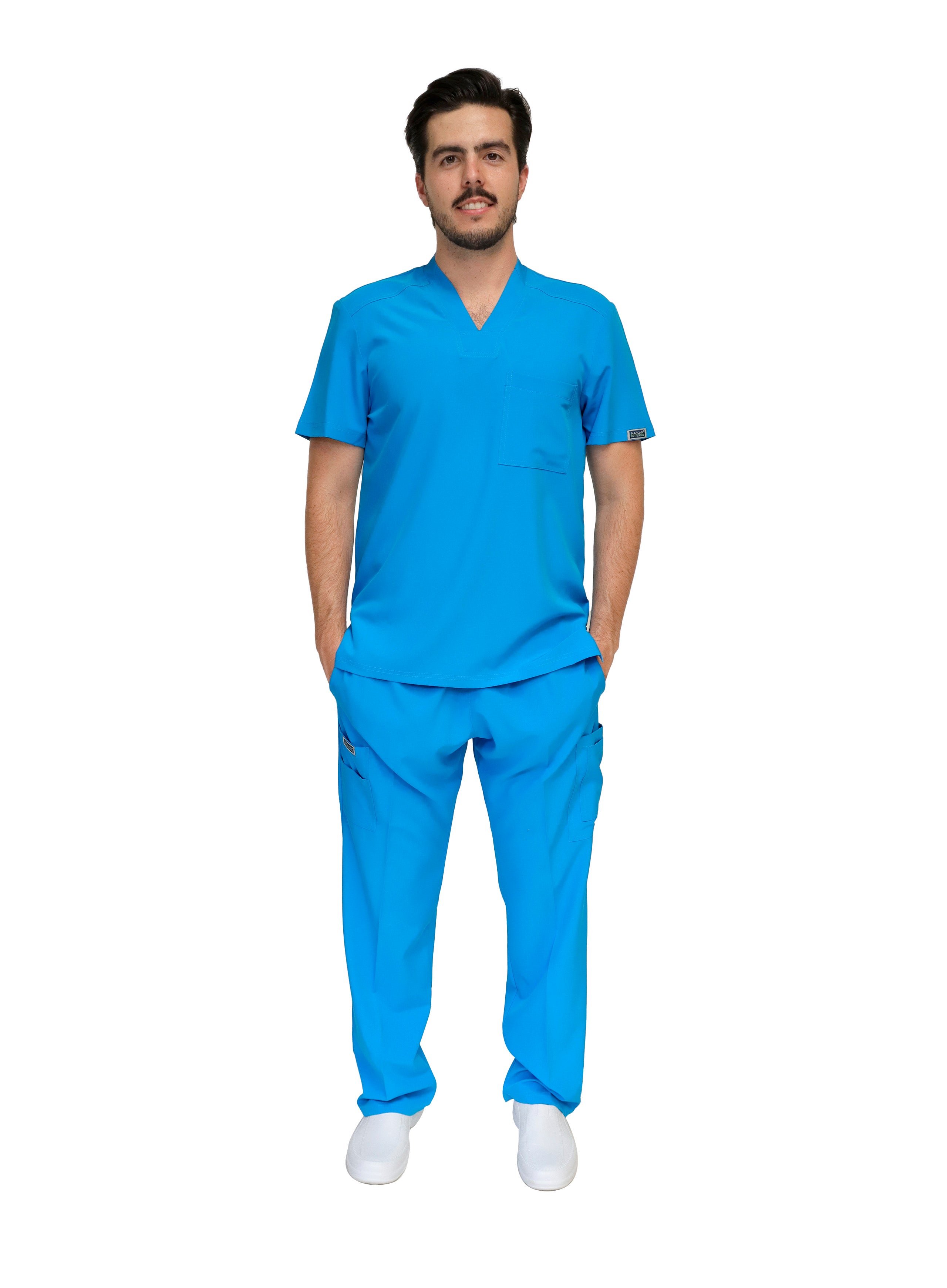 Conjunto SET EA-02 REPELENTE A FLUIDOS-Color TURQUESA-HASSAN Uniformes