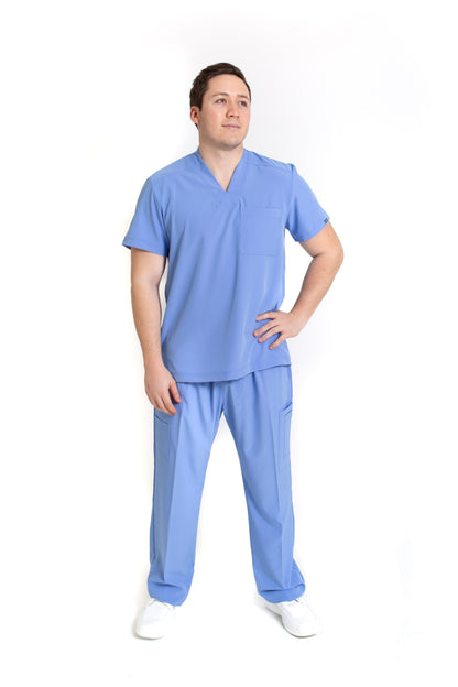Conjunto SET Filipina y Pantalón EA-02 REPELENTE A FLUIDOS-Color FRANCIA HOMBRE-HASSAN Uniformes
