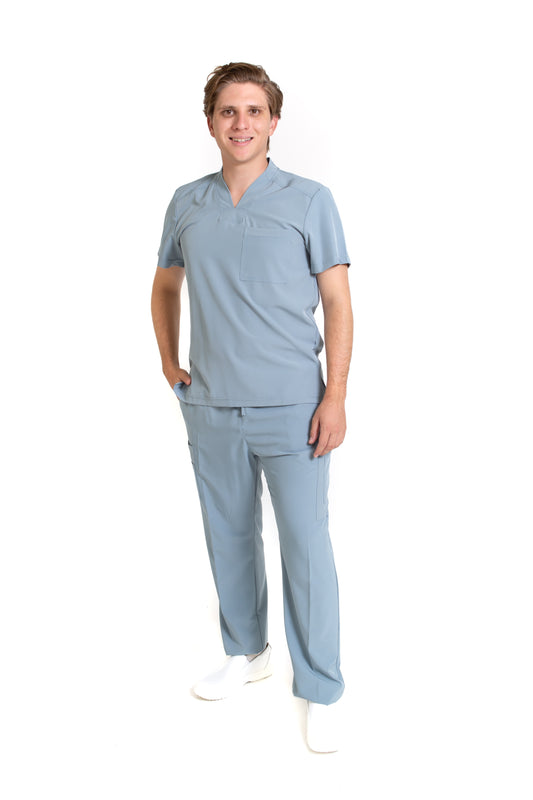 Conjunto SET Filipina y Pantalón EA-02 REPELENTE A FLUIDOS-Color MISTY HOMBRE-HASSAN Uniformes