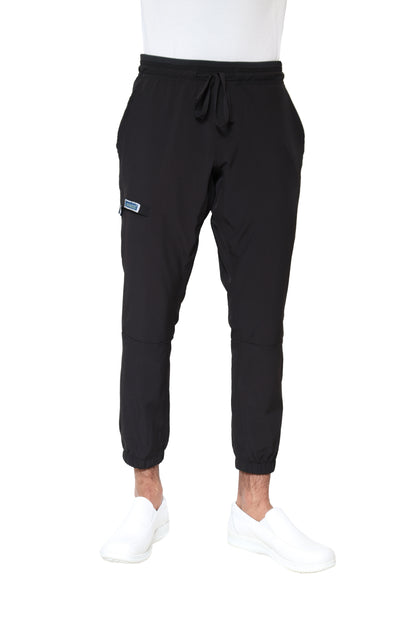 Pantalón Pant JOGGER EA-04P REPELENTE A FLUIDOS-Color NEGRO HOMBRE-HASSAN Uniformes
