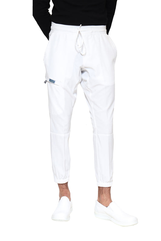 Pantalón Pant JOGGER EA-04P REPELENTE A FLUIDOS-Color BLANCO HOMBRE-HASSAN Uniformes