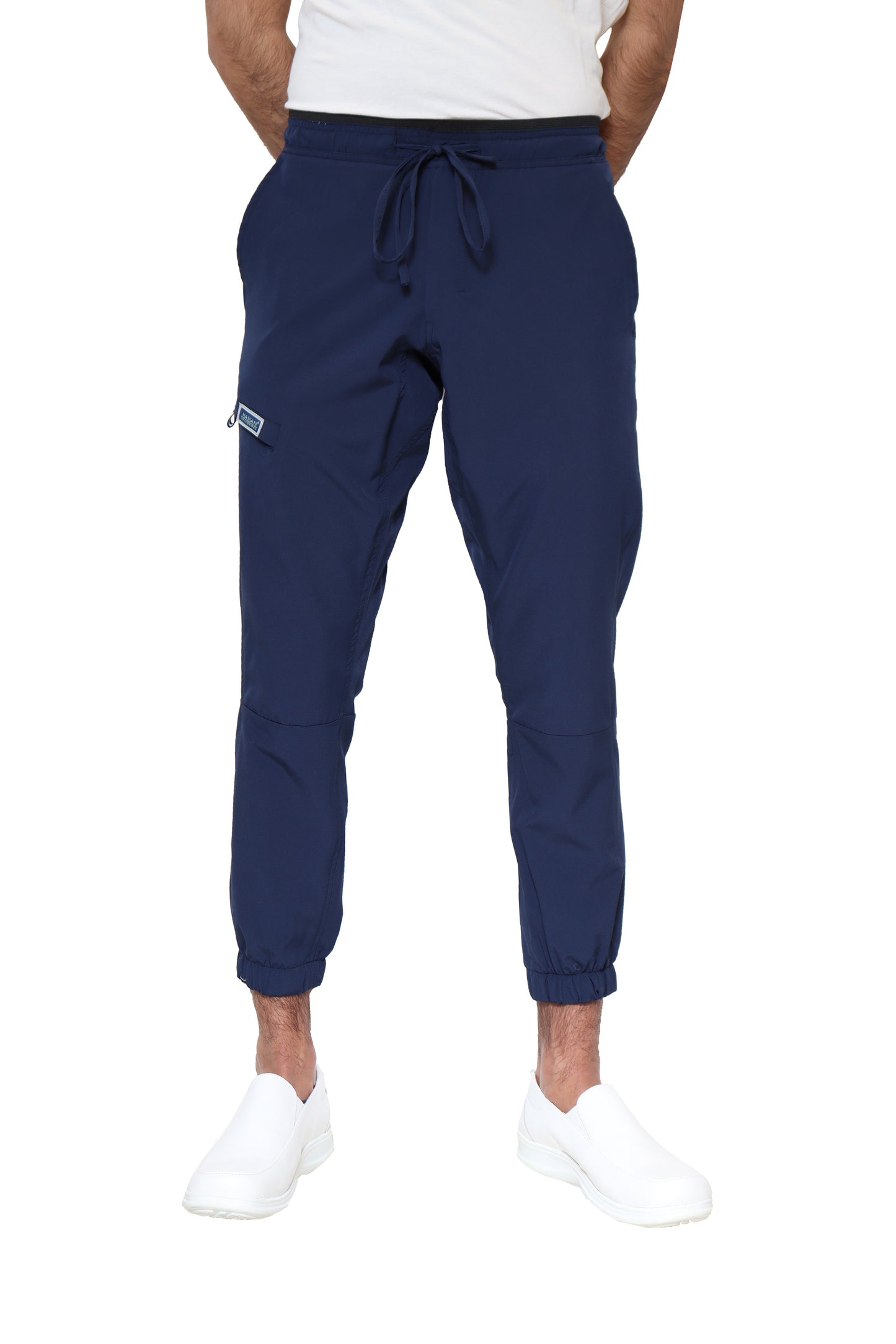 Conjunto SET Filipina y Pantalón JOGGER EA-02 REPELENTE A FLUIDOS-Color MARINO HOMBRE-HASSAN Uniformes
