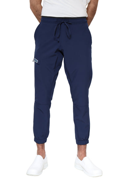 Conjunto SET Filipina y Pantalón JOGGER EA-02 REPELENTE A FLUIDOS-Color MARINO HOMBRE-HASSAN Uniformes