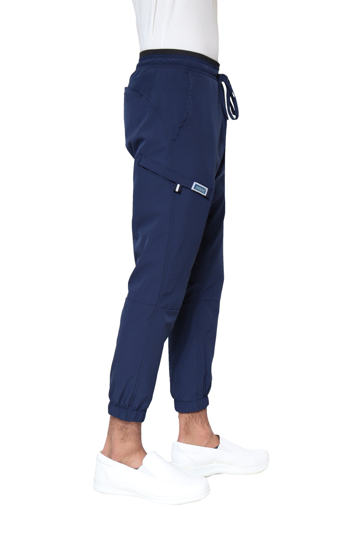 Conjunto SET Filipina MANGA LARGA y Pantalón JOGGER EA-03 REPELENTE A FLUIDOS-Color MARINO HOMBRE-HASSAN Uniformes