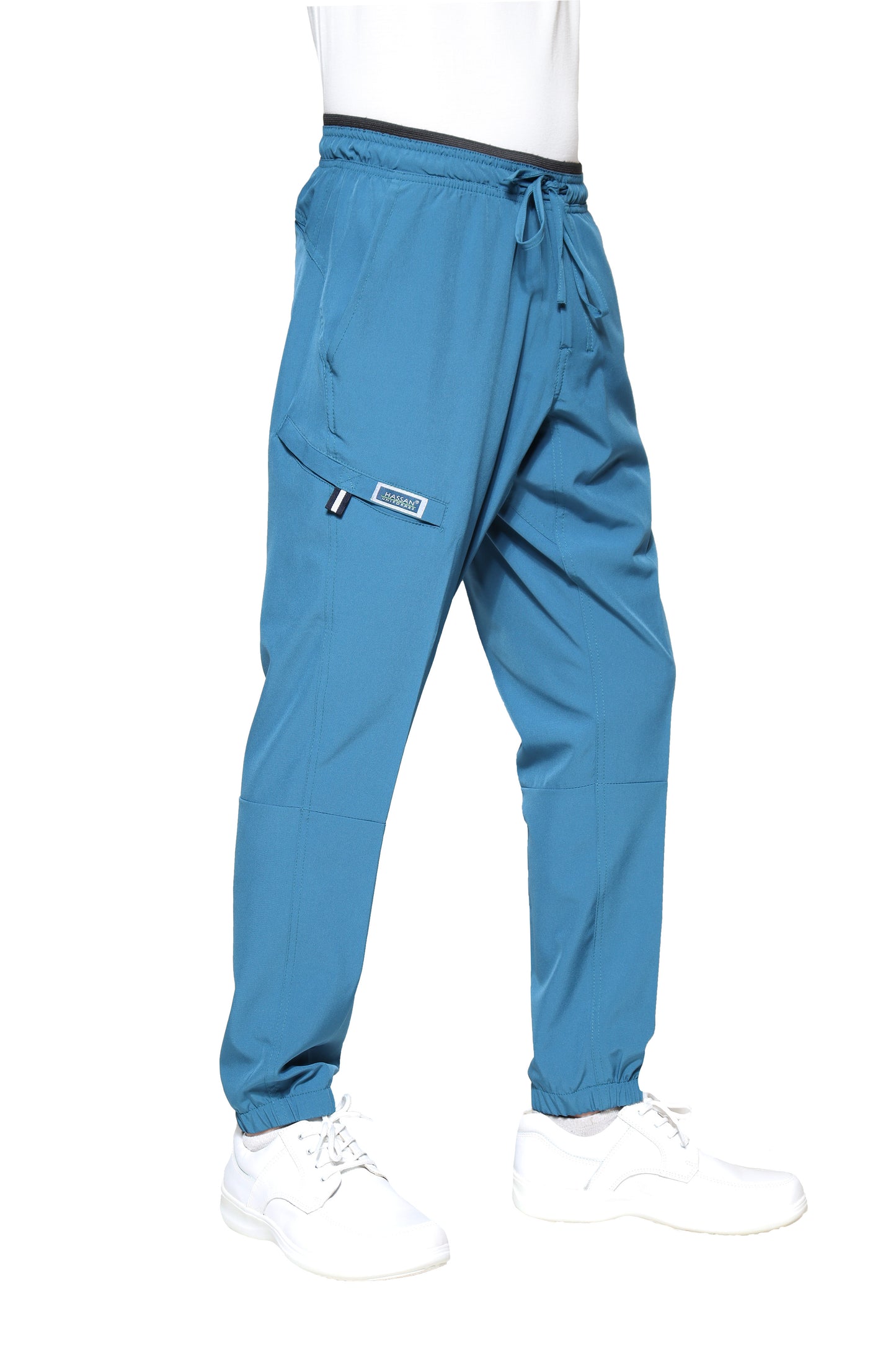 Conjunto SET Filipina MANGA LARGA y Pantalón JOGGER EA-03 REPELENTE A FLUIDOS-Color CARIBE HOMBRE-HASSAN Uniformes