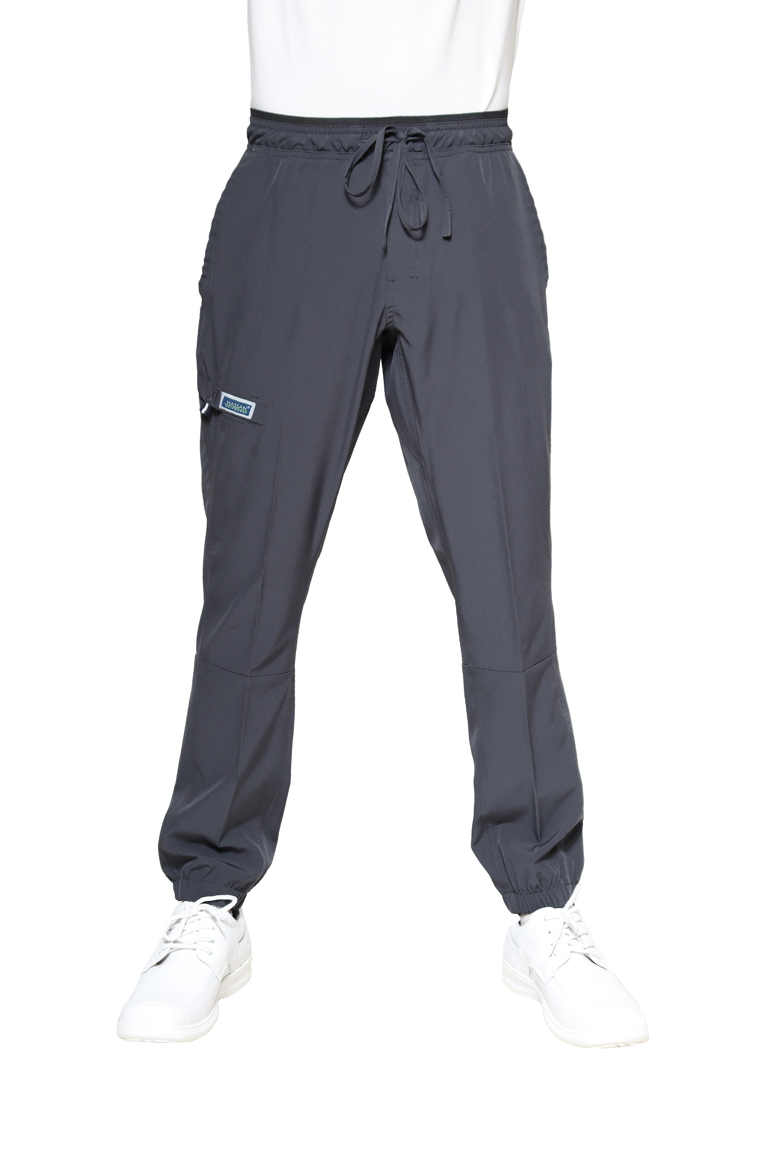 Conjunto SET Filipina y Pantalón JOGGER EA-04 REPELENTE A FLUIDOS-Color PEWTER HOMBRE-HASSAN Uniformes