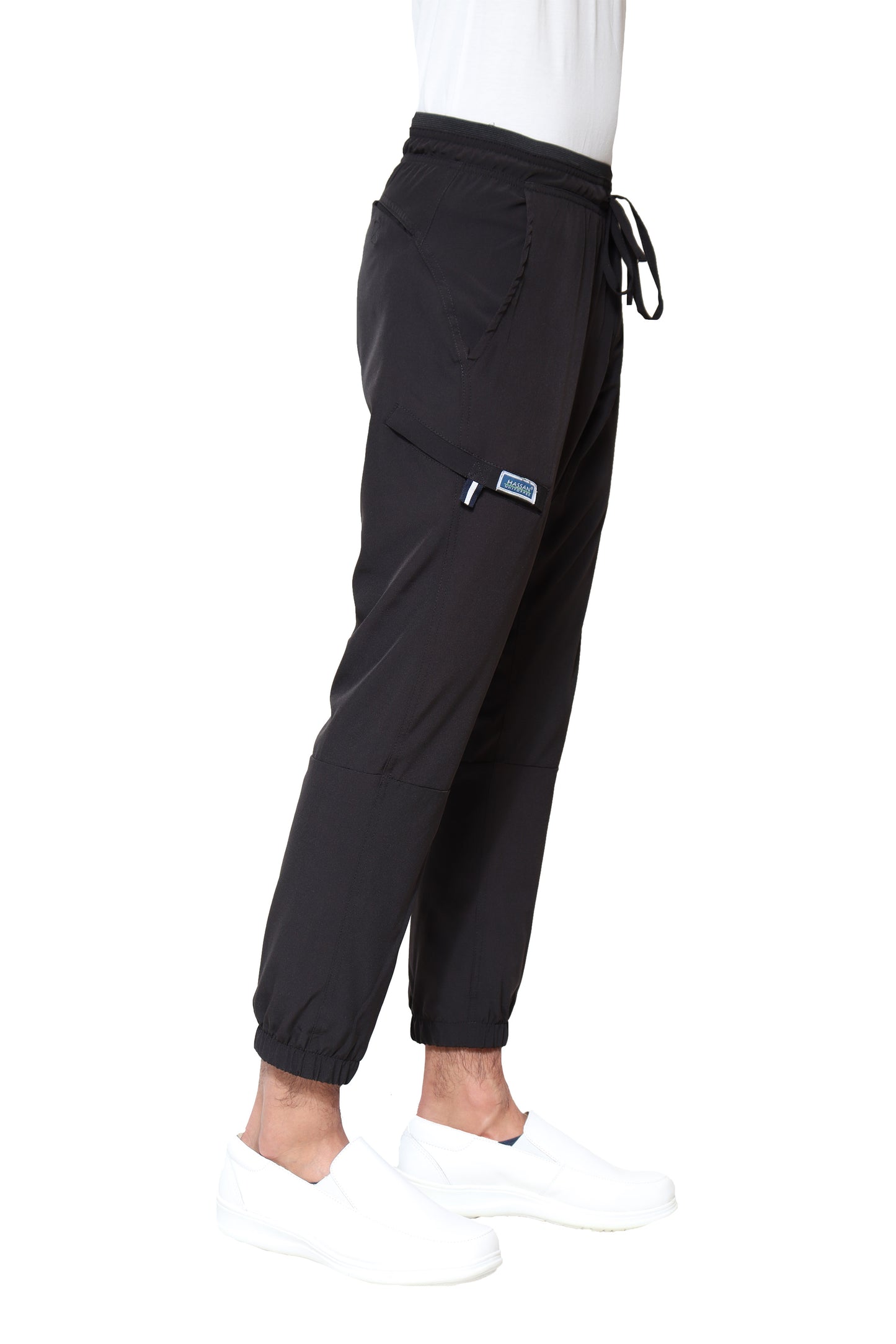 Conjunto SET Filipina y Pantalón JOGGER EA-02 REPELENTE A FLUIDOS-Color ESTAMPADO DINOSAURIOS con PANT JOGGER NEGRO HOMBRE-HASSAN Uniformes