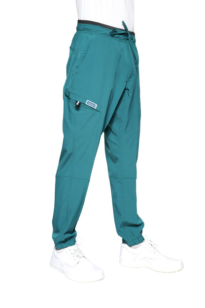 Conjunto SET Filipina y Pantalón JOGGER EA-04 REPELENTE A FLUIDOS-Color PASTO HOMBRE-HASSAN Uniformes