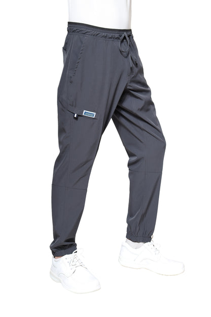 Conjunto SET Filipina y Pantalón JOGGER EA-04 REPELENTE A FLUIDOS-Color PEWTER HOMBRE-HASSAN Uniformes