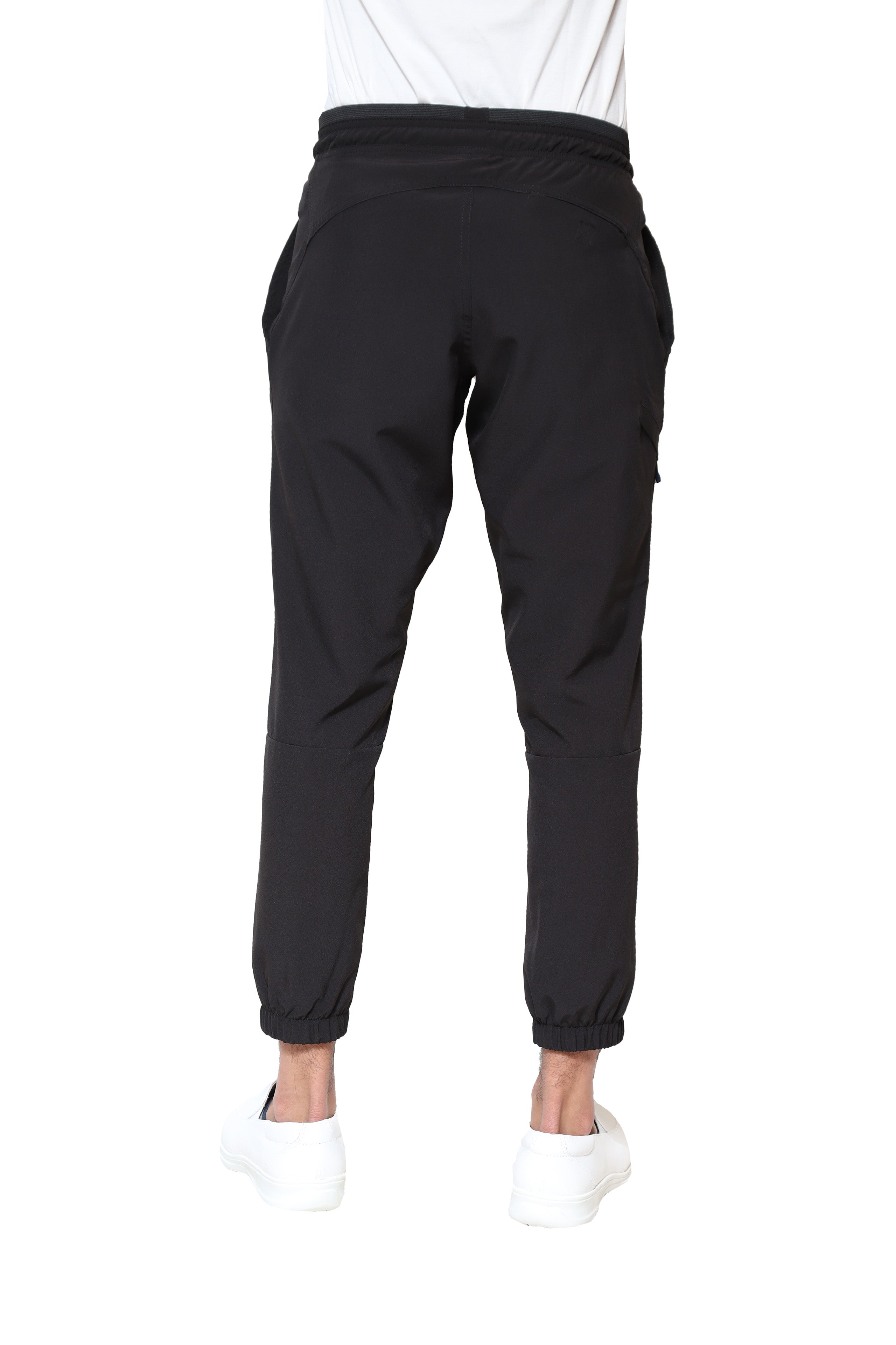 Conjunto SET Filipina MANGA LARGA y Pantalón JOGGER EA-03 REPELENTE A FLUIDOS-Color NEGRO HOMBRE-HASSAN Uniformes