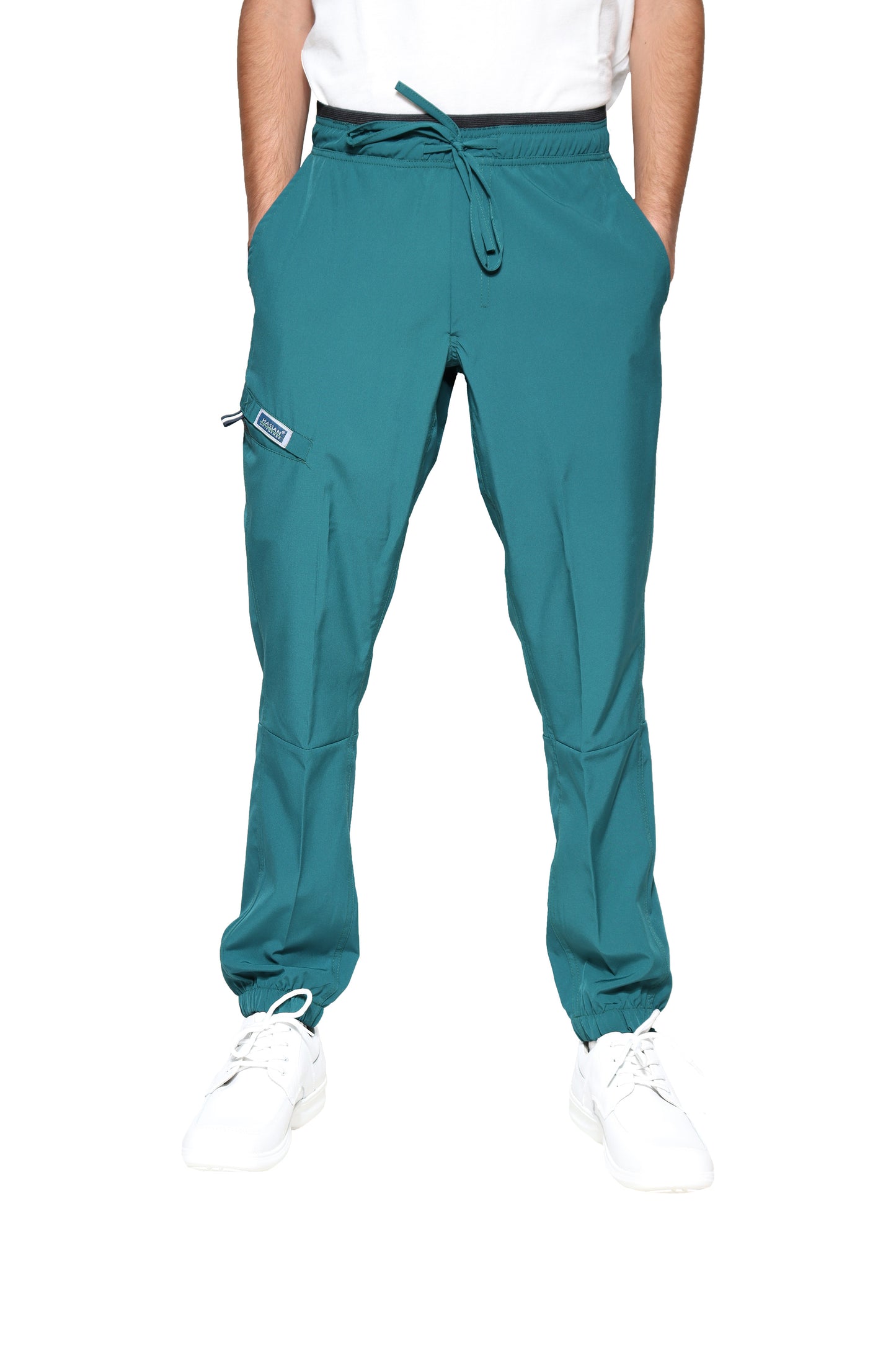 Conjunto SET Filipina y Pantalón JOGGER EA-04 REPELENTE A FLUIDOS-Color PASTO HOMBRE-HASSAN Uniformes