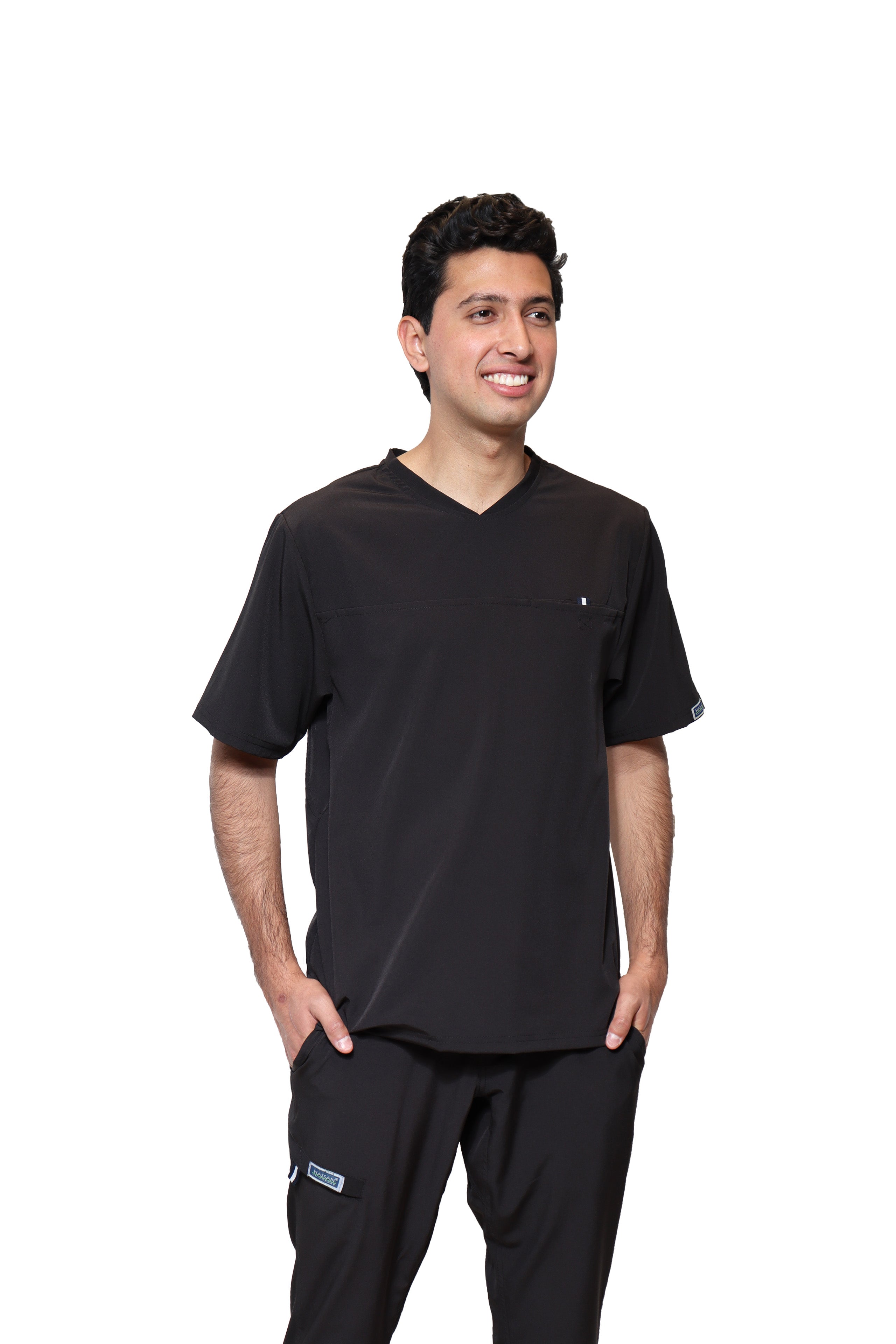 Filipina EA-04 REPELENTE A FLUIDOS-Color NEGRO HOMBRE-HASSAN Uniformes