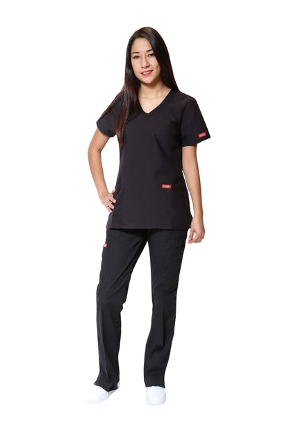 Conjunto SET Filipina y Pantalón ER-01 Kate -Color NEGRO - Dama- Ana Isabel Uniformes