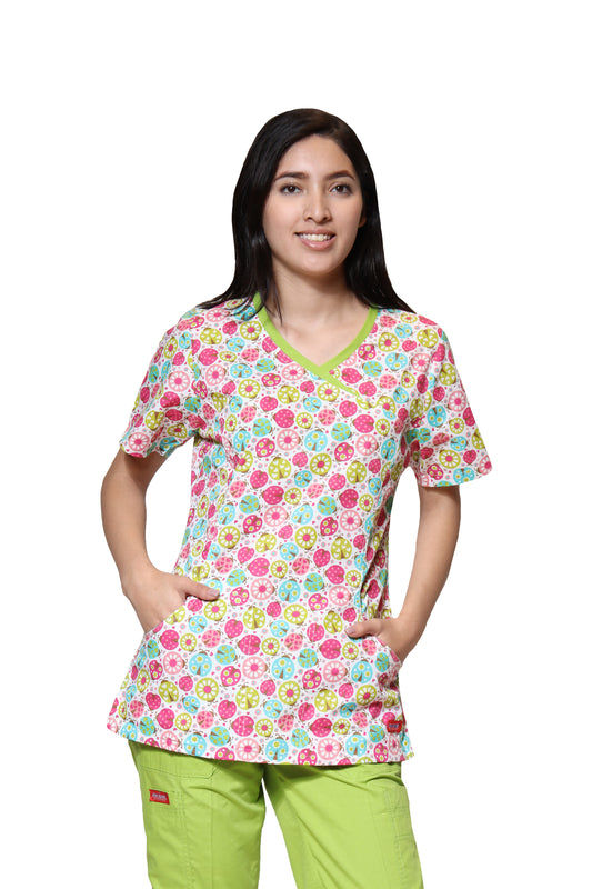 Conjunto SET Filipina y Pantalón ER-05 Titi -Color CATA/MANZANA- Dama- Ana Isabel Uniformes