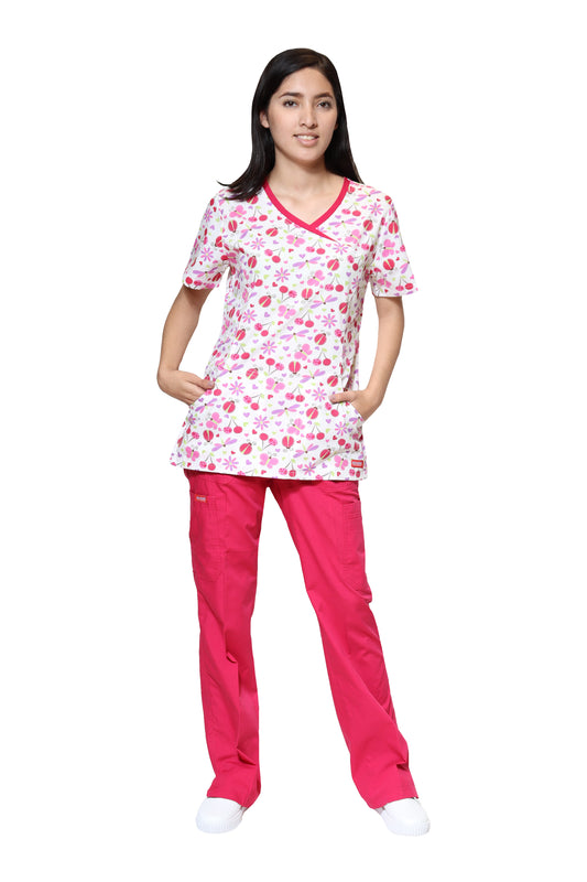 Conjunto SET Filipina y Pantalón ER-05 Titi -Color LINDA/FIUSHA- Dama- Ana Isabel Uniformes