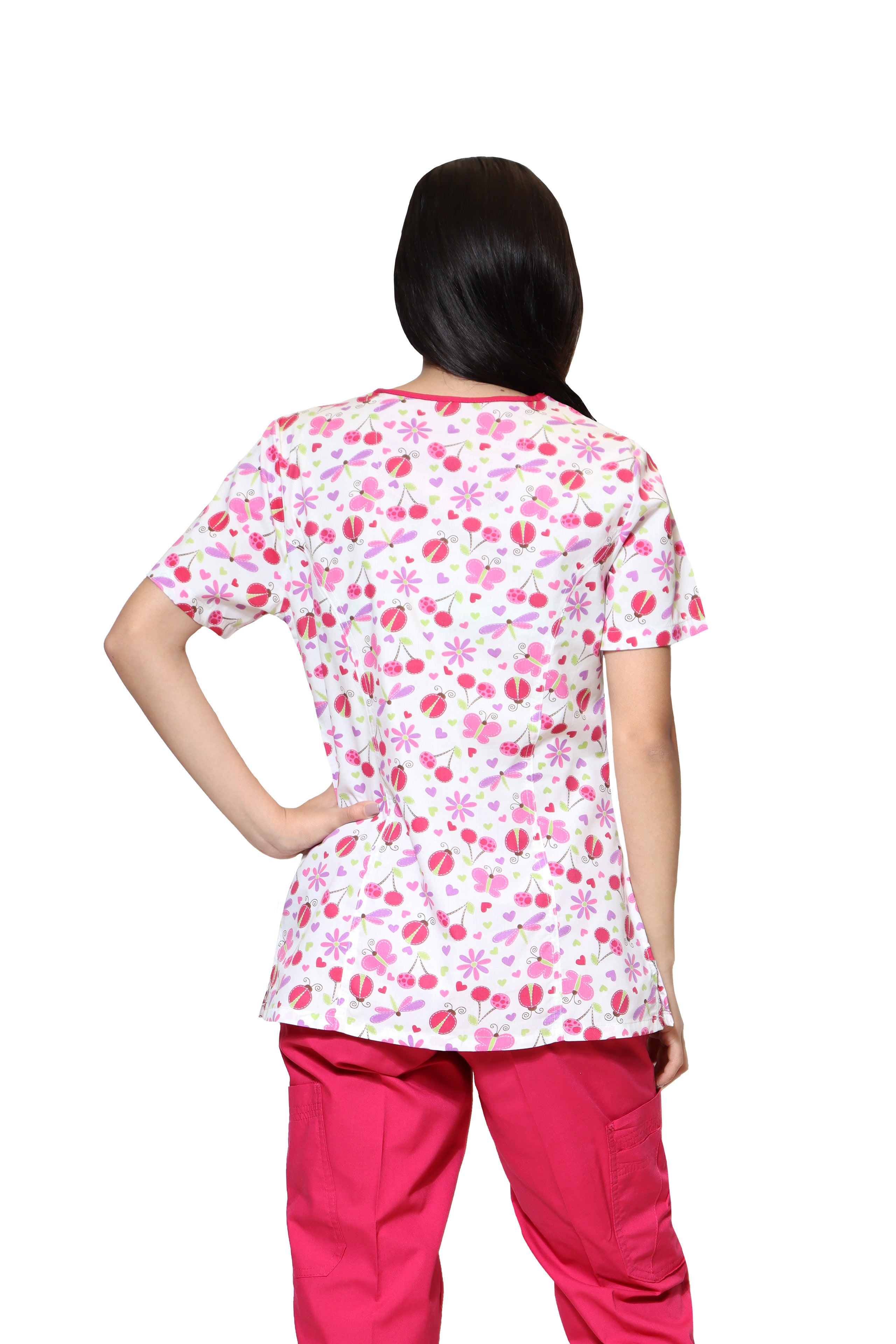 Conjunto SET Filipina y Pantalón ER-05 Titi -Color LINDA/FIUSHA- Dama- Ana Isabel Uniformes