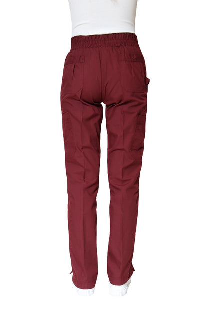 Conjunto SET Filipina y Pantalón ER-01 Kate -Color VINO - Dama- Ana Isabel Uniformes