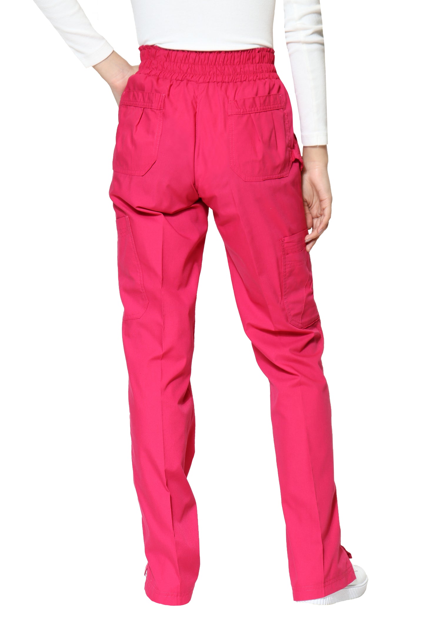 Conjunto SET Filipina y Pantalón ER-05 Titi -Color CATA/FIUSHA- Dama- Ana Isabel Uniformes
