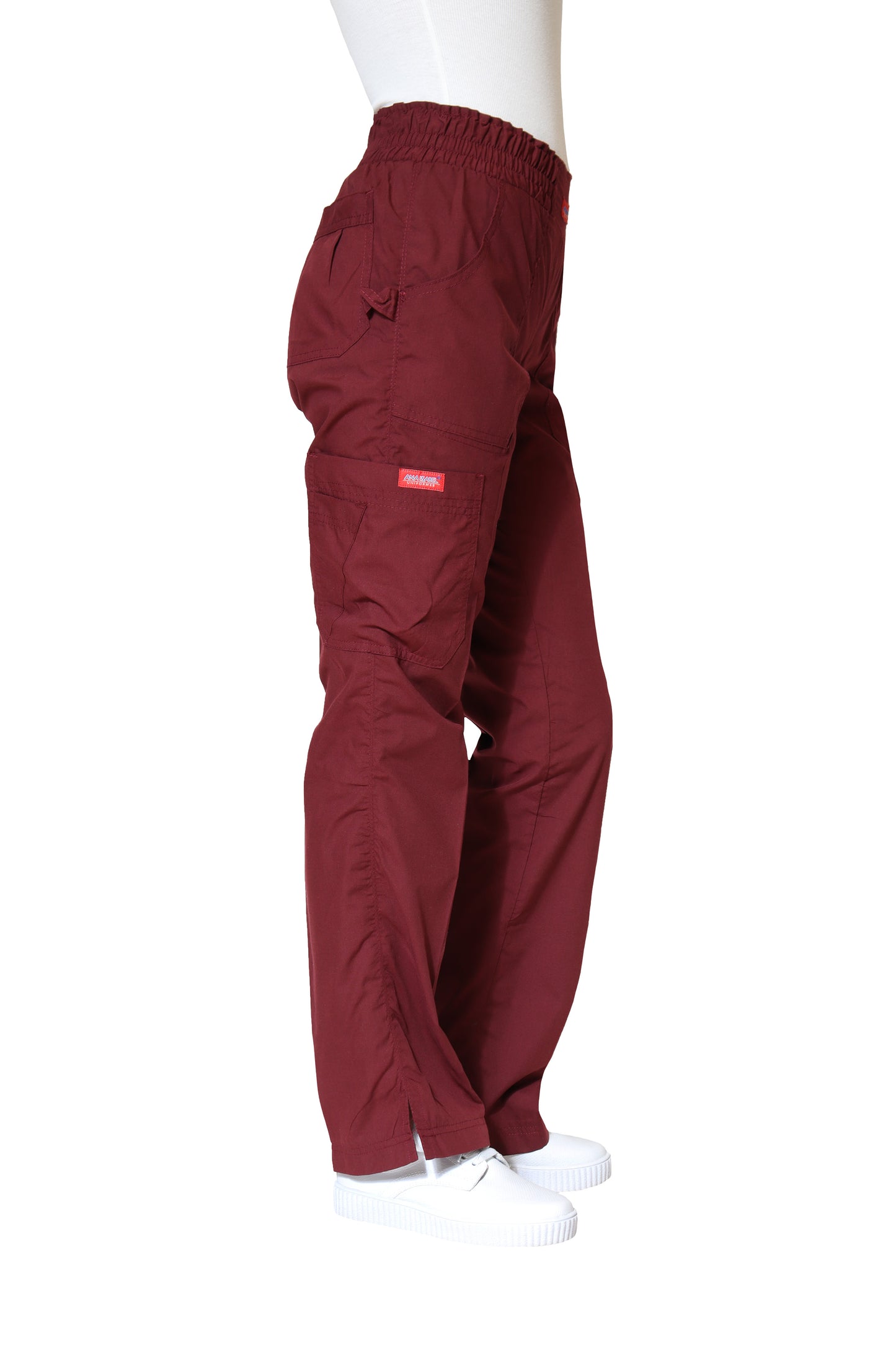 Conjunto SET Filipina y Pantalón ER-01 Kate -Color VINO - Dama- Ana Isabel Uniformes