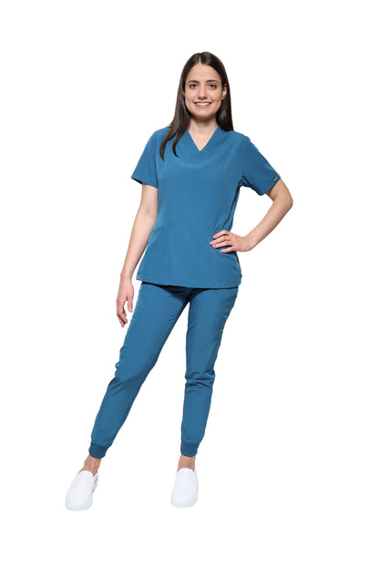 CONJUNTO EV-01 CHICU con PANTALÓN JOGGER DAMA TALLAS 3XG Y 4XG