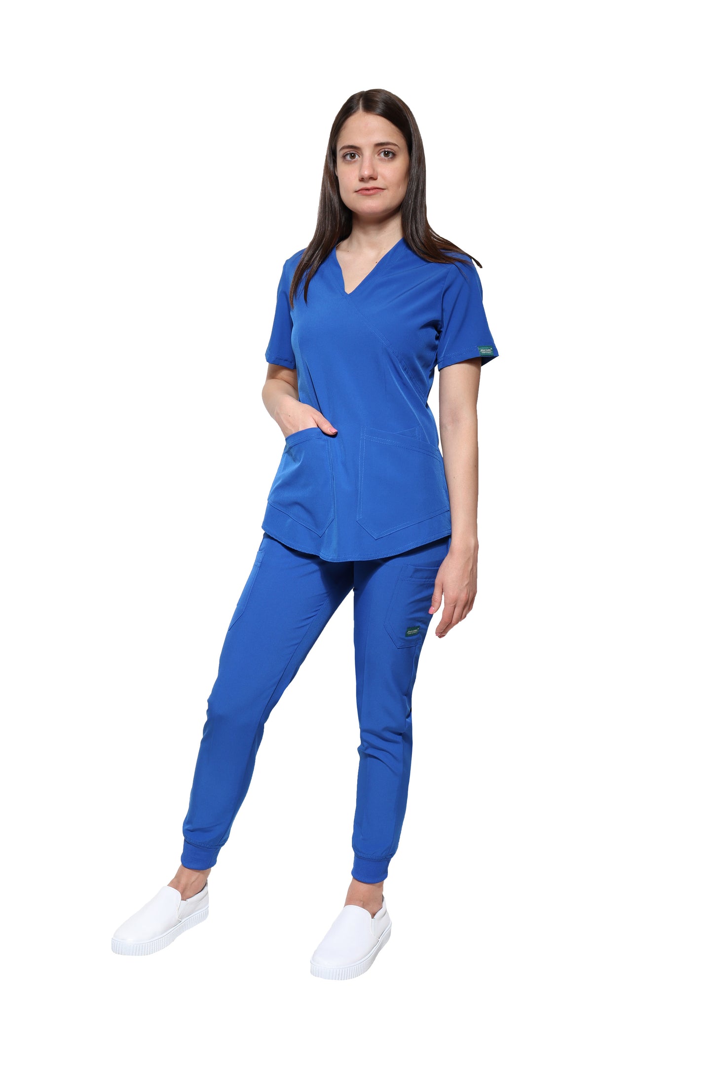 Conjunto SET Filipina y Pantalón JOGGER EV-02 Muñin REPELENTE A FLUIDOS-Color REY Dama-Ana Isabel Uniformes
