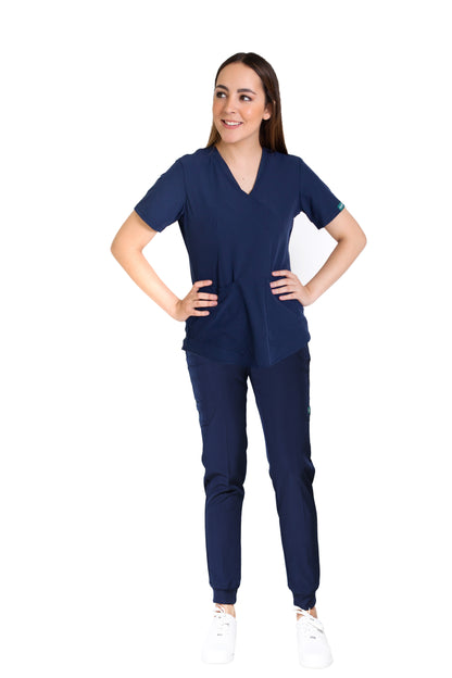 CONJUNTO EV-02 MUÑIN con PANTALÓN JOGGER DAMA TALLAS 3XG Y 4XG