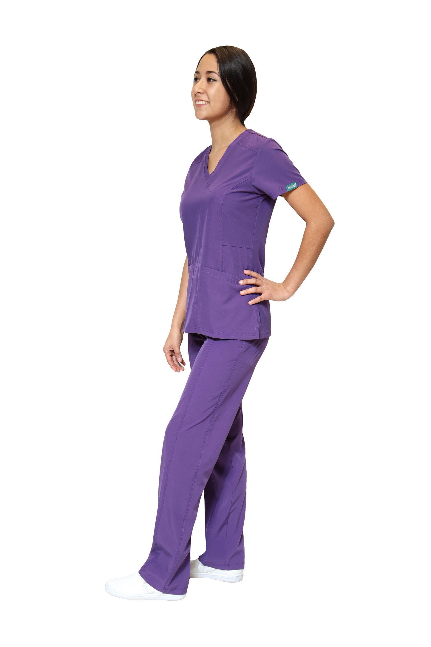 Conjunto SET Filipina y Pantalón EV-04 Tatita REPELENTE A FLUIDOS-Color UVA Dama-Ana Isabel Uniformes