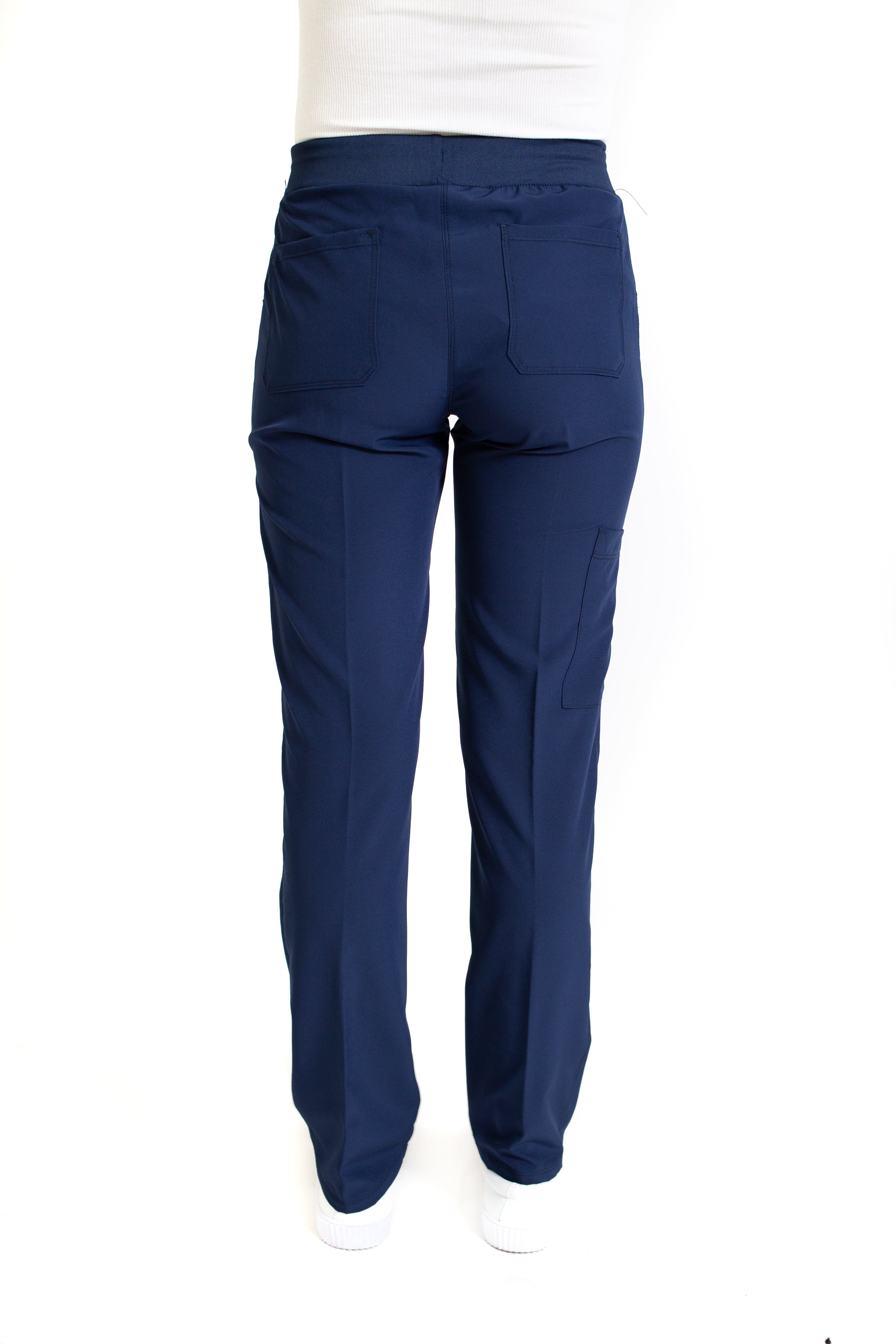 Conjunto SET Filipina y Pantalón EV-02 Muñin REPELENTE A FLUIDOS-Color PISTACHE/MARINO con PANT MARINO Dama-Ana Isabel Uniformes