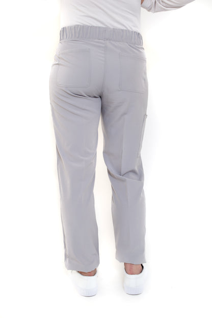 Conjunto SET Filipina y Pantalón EV-02 Muñin REPELENTE A FLUIDOS-Color GRIS Dama-Ana Isabel Uniformes