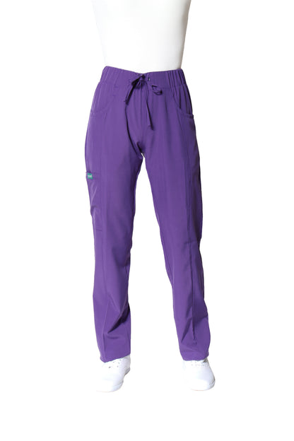 Conjunto SET Filipina y Pantalón EV-30 Paola con Cierre REPELENTE A FLUIDOS-Color Uva Dama-Ana Isabel Uniformes