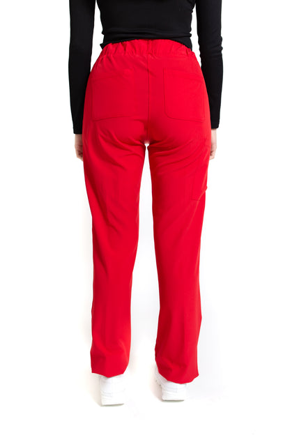 Pantalón Pant EV-120 REPELENTE A FLUIDOS-Color ROJO Dama-Ana Isabel Uniformes