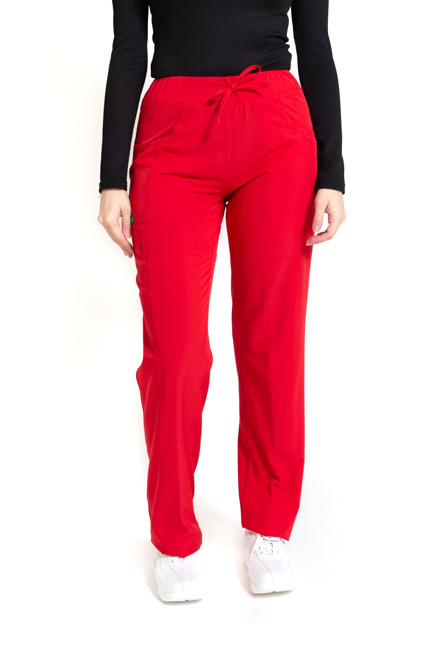 Conjunto SET Filipina y Pantalón EV-30 Paola con Cierre REPELENTE A FLUIDOS-Color Rojo Dama-Ana Isabel Uniformes