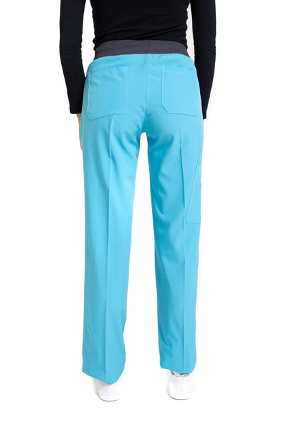 Conjunto SET Filipina y Pantalón EV-02 Muñin REPELENTE A FLUIDOS-Color Aqua/Pewter Dama-Ana Isabel Uniformes